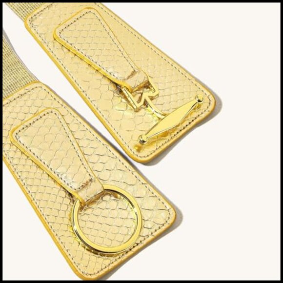 Glitter Wide Waist Belt Stretch Elastic Fashion Club Party Y2K Chic main image 7